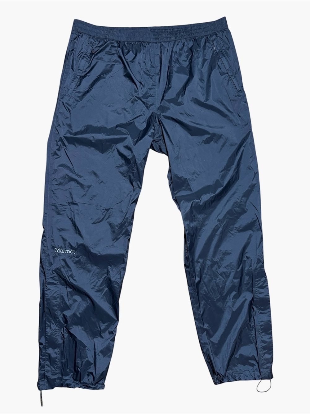 Marmot Men’s PreCip Eco Waterproof Ripstop Rain Pants Sz XXL Black/Steel L41550